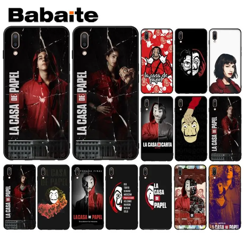 Babaite la casa de papel ТВ Новый чехол для телефона Fundas X 23X20 plus X9S 20 Play 6X23X9 Plus | Мобильные