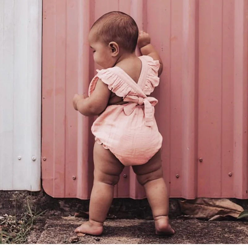 Модель 2018 года детские комбинезоны для девочек Летний комбинезон с ремнем милая