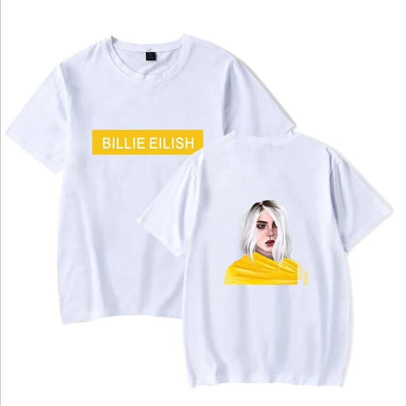 Billie eilish мужские Футболки Уличная футболка в стиле хип-хоп Homme летние мужские футболки с коротким рукавом мужские футболки camisetas hombre