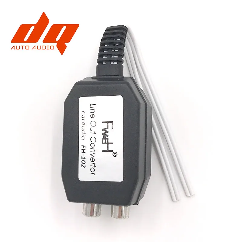 Автомобильный Динамик для RCA уровень адаптер с высоким низким гнездом Авто линия