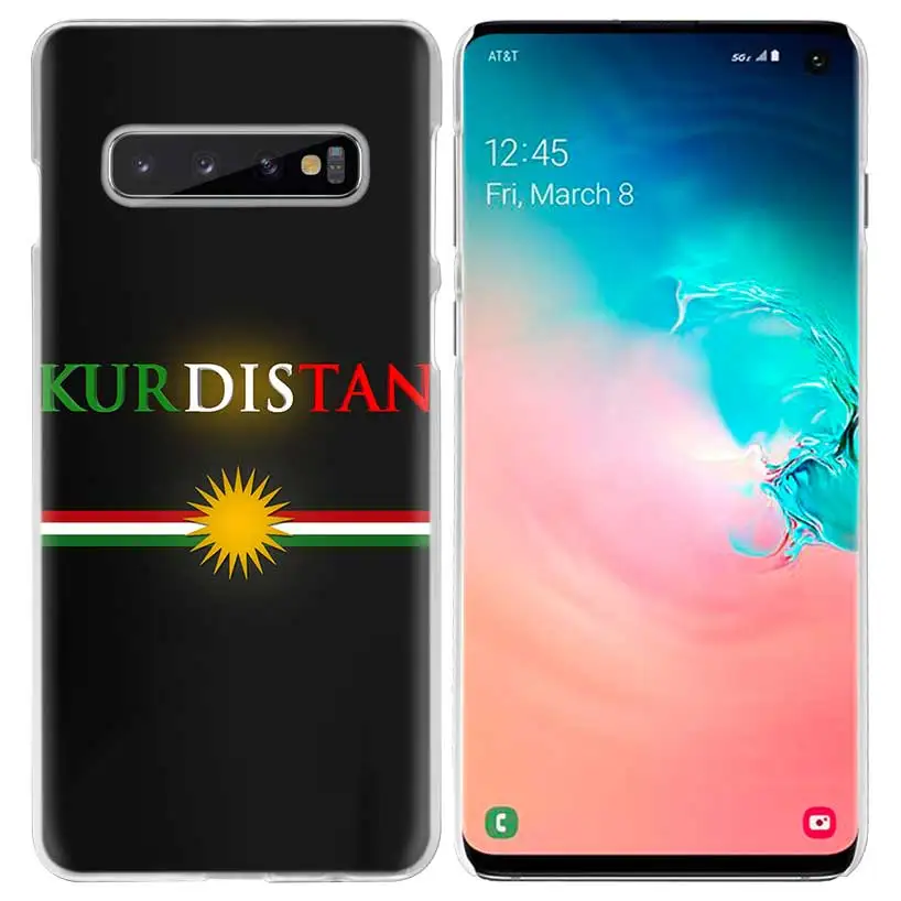 Курдистана чехол с флагом для samsung Galaxy S10 5G S10e S9 S8 M30 M20 M10 J4 J6 плюс J8 Note 8 9 прозрачный жесткий чехол из ПК для телефона Coque
