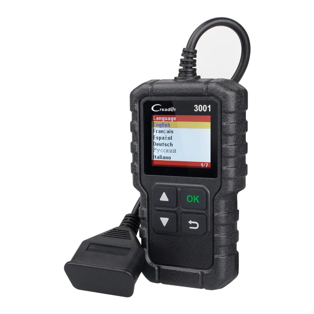LAUNCH X431 CR3001 OBD2 автоматический сканер диагностический инструмент в русском Creader 3001 считыватель кода PK ELM327 AD310 KW590 AL519