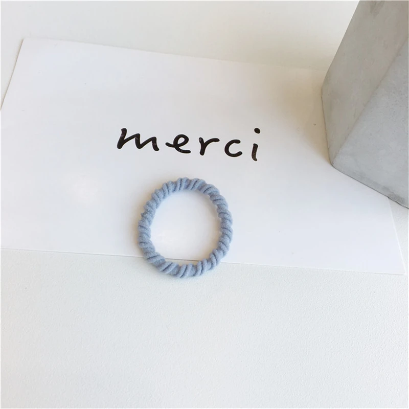 WPCZQVZA Классическая простая женская резинка для волос модного высокого качества для милых эластичных попок в ярких цветах конфет, подарок на день рождения.