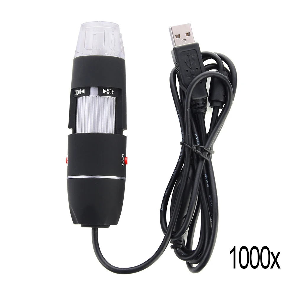 USB цифровой микроскоп 500X1000X8 светодиодный эндоскоп Лупа камера с HD CMOS датчик подъемная стойка линейка Microscopio Usb цифровой