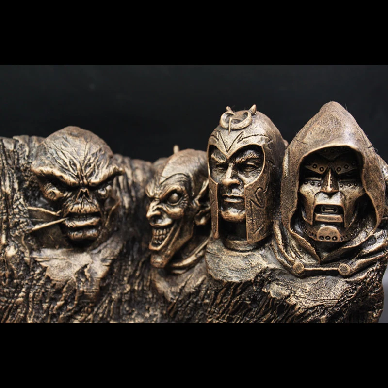 Крутой! герой Marvel Капитан Америка Человек-паук уничтожает Халка д-ра рашмора Маунт рашморе книжный стойло