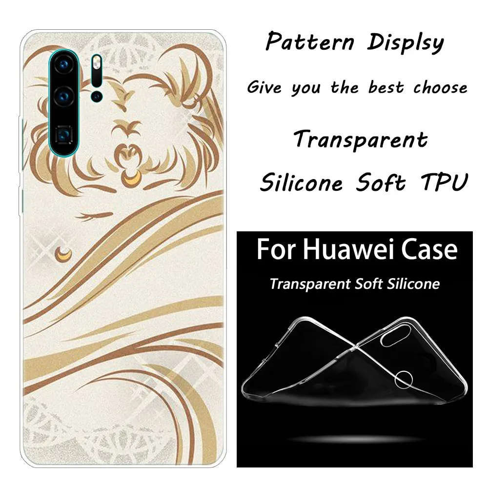 002 Модный мягкий силиконовый чехол с аниме Сейлор Мун для huawei P30 20 Pro 10 P9 P8 Lite P Smart Z Plus NOVA 5i 3i - Цвет: 002