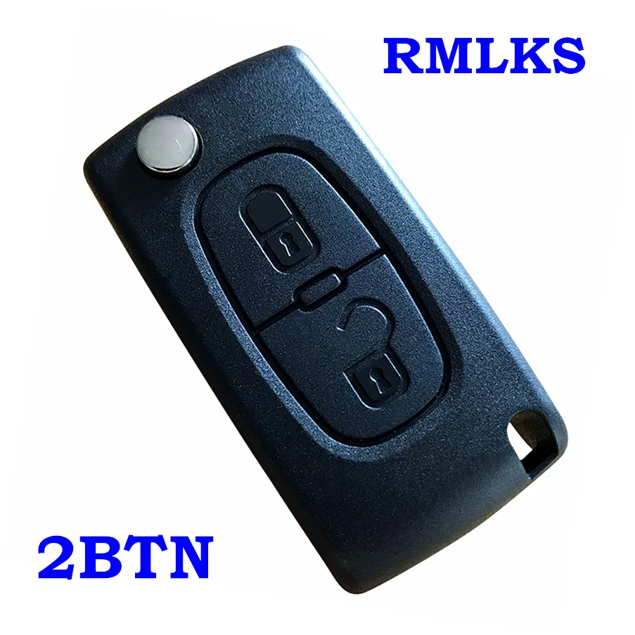 2 Button for Peugeot 2 кнопки Автомобильный складной чехол для ключей на застежке чехол пустой оболочки для Citroen C2 C3 C4 C5 C6 C8 для peugeot 107 207 307 307S 308 407 607 - Количество кнопок: 2 Button for Peugeot