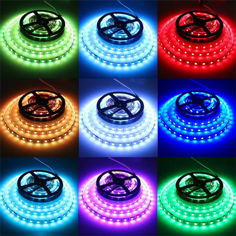 Светодиодная лента RGB 5050 60Led/M не водонепроницаемая гибкая светодиодная с 44Key Мини
