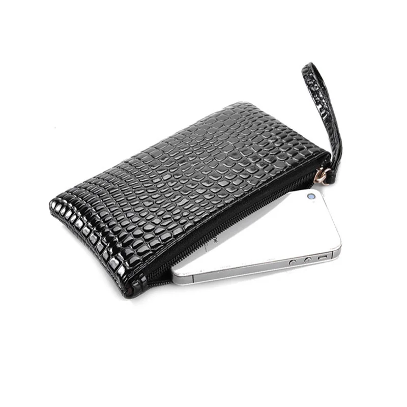 Модный женский кошелек чехол для iphone Samsung Android телефона из крокодиловой кожи на