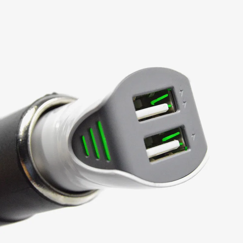 Micro USB phoneCar зарядное устройство 2.1A 2 порта двойной Переходник для зарядки в машине