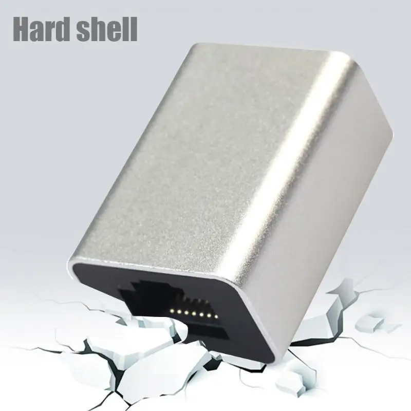 Алюминиевый Cat6 RJ45 8P8C муфта для женщин сетевой Встроенный адаптер|Коннекторы и