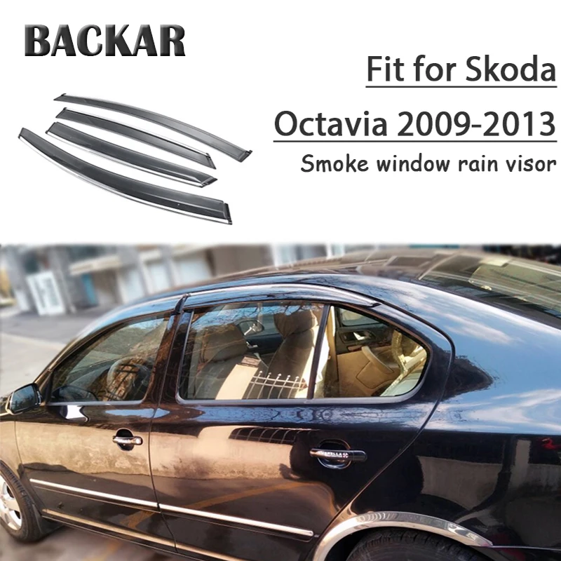 4 шт. защитный козырек от дождя и ветра для Skoda Octavia 2009 2010 2011 2012 2013 | Автомобили