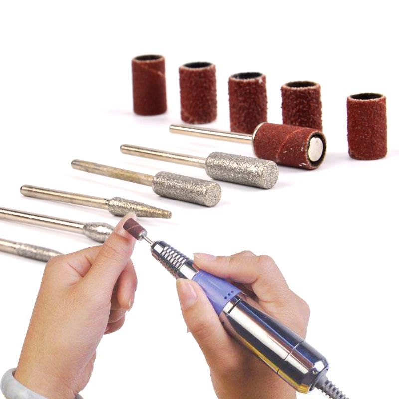 Аппарат для маникюра и педикюра FWC аксессуары 12 шт.|nail drill bits|sanding bandselectric manicure pedicure