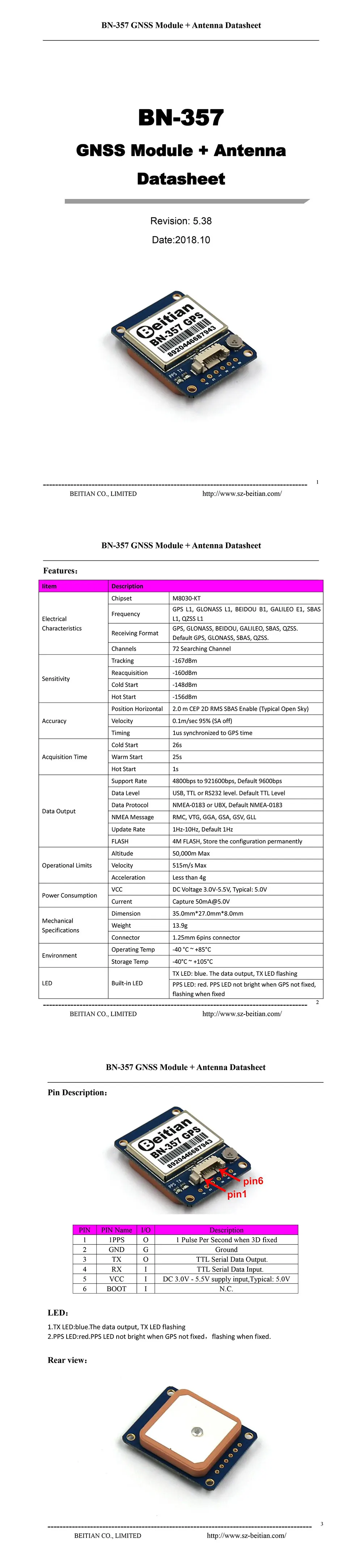 1PPS UART ttl уровень gps ГЛОНАСС двойной ГНСС модуль gps модуль с антенной флэш-BN-357 Дрон gps Аксессуары gps модуль m8n
