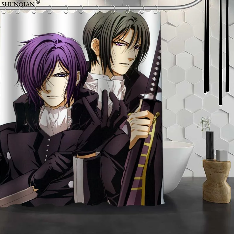5 Новинка Hakuouki Shinsengumi Kitan Заказная занавеска для душа водонепроницаемая ткань полиэфирная Штора для ванны ткань занавеска для ванной 18-4,11 - Цвет: 5
