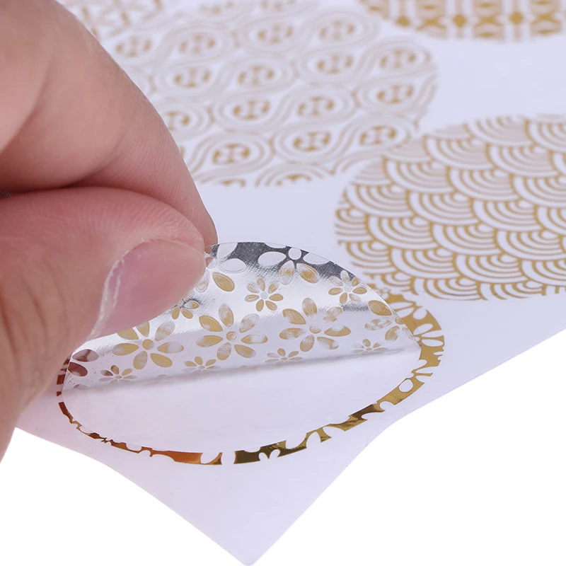 Благодарим Вас наклейки круглые горячее предложение фольга Золотое уплотнение