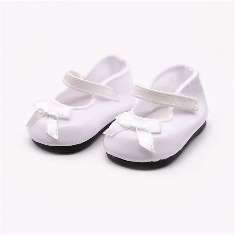 Кукольная обувь Модные балетки ручной работы кожаная для 18 дюймовой