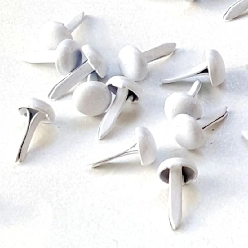 500 шт. 4 5 мм белые металлические брадсы для скрапбукинга аксессуары бумажные