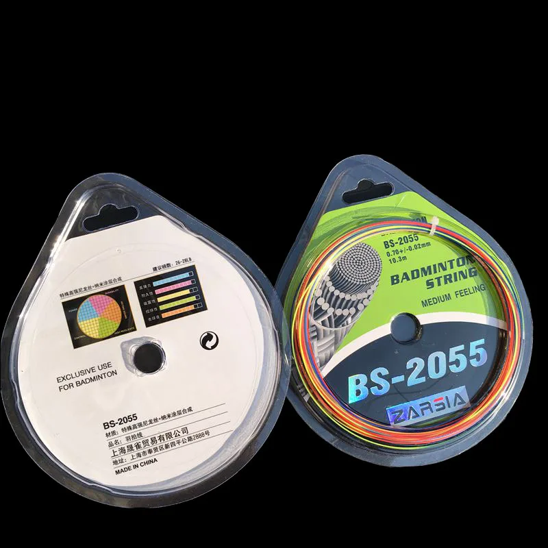 3 pecs/Лот) Макс 27 фунтов BS-2055 радужные Струны для бадминтона, струны для бадминтона, струны для ракетки для бадминтона