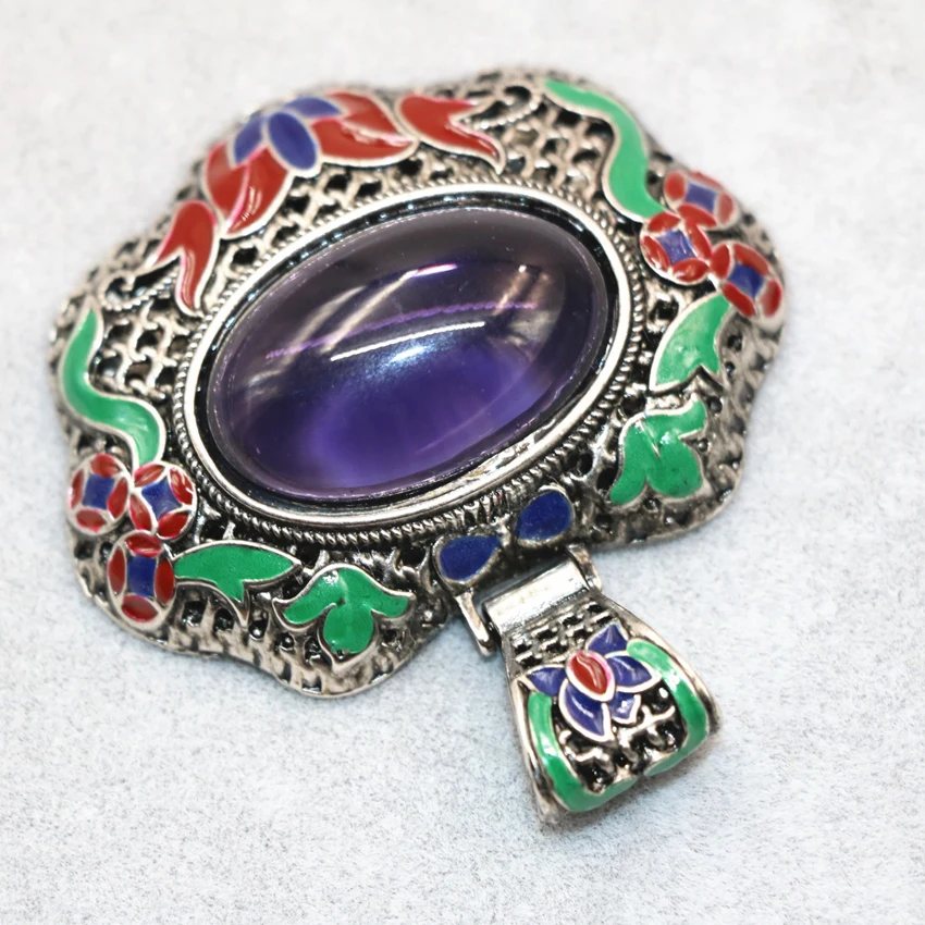 4 вида цветов серебристый цвет камня нефрит Овальный инкрустация яйцевидной