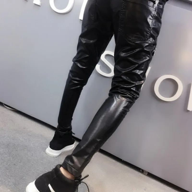 

Loose Fit Womens Pu Pants Autumn New Fashion Female Zipper Harem Trousers Plus Size Roupas Femininas Pantalones Mujer Solid