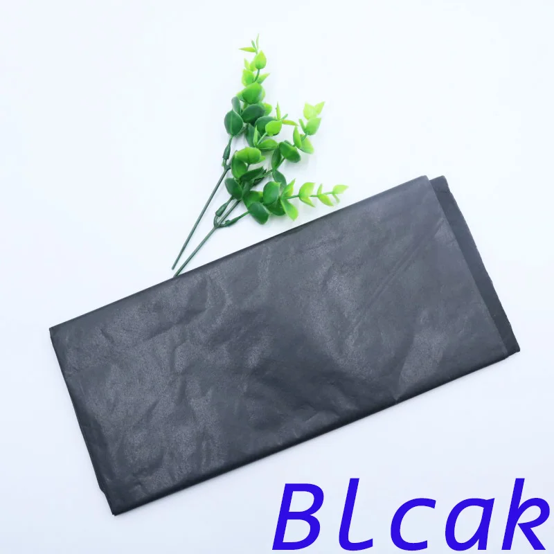 Black 10 шт./пакет 50x66 см подарочная упаковка ремесло папиросной бумаги цветок оберточной бумаги рулона бумаги вина рубашка Обувь Одежда упаковочная упаковка - Цвет: Black