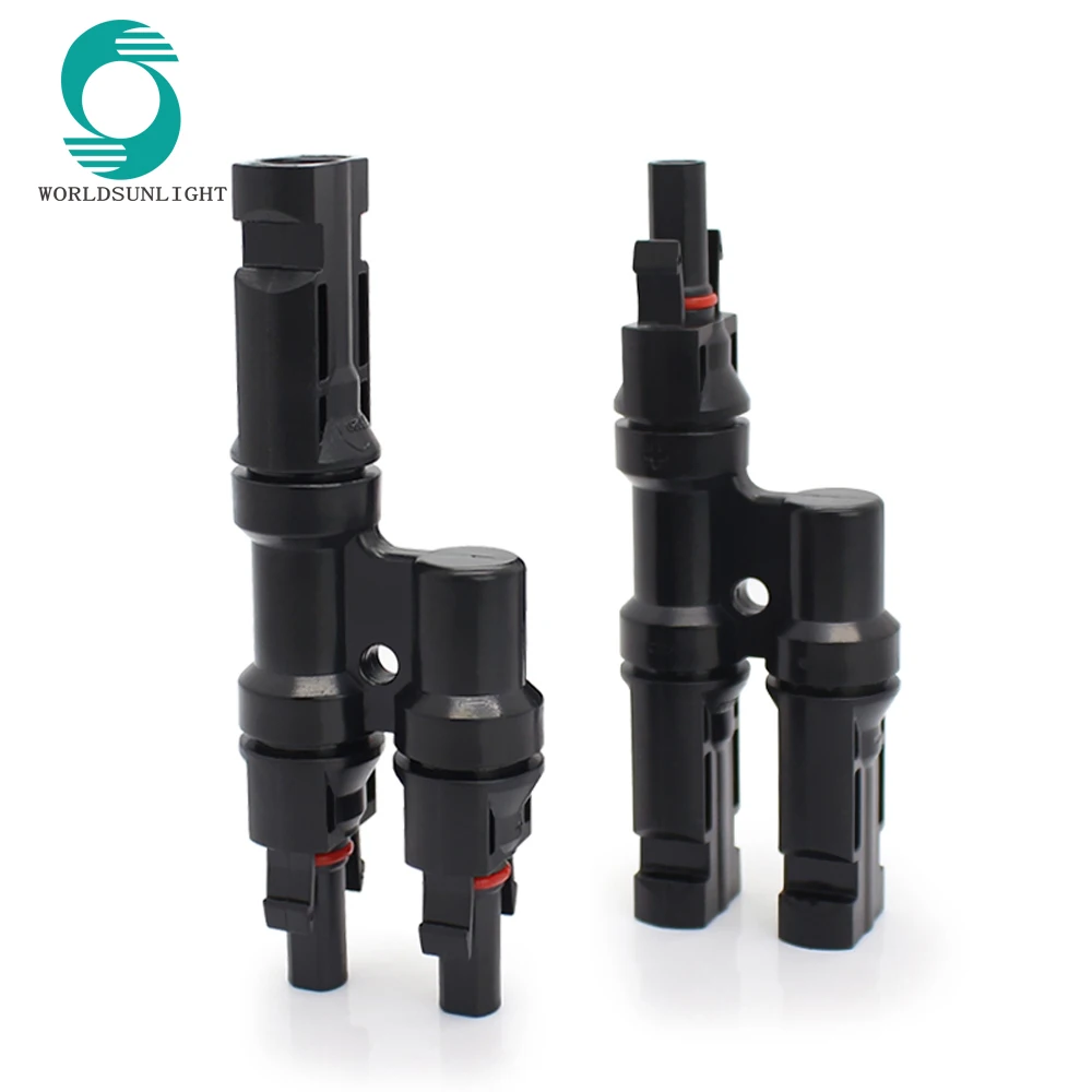 1 шт мужские часть T Тип параллельное подключение Панели солнечные Системы Waterprrof