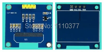 Плата адаптера IIC для OLED-экрана 1 3 дюйма 2 8-5 5 В | Электронные компоненты и