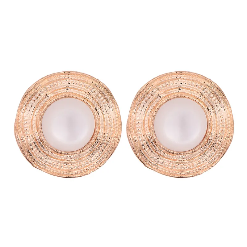 Новые модные корейские ювелирные изделия золотистый гравированный узор цветок