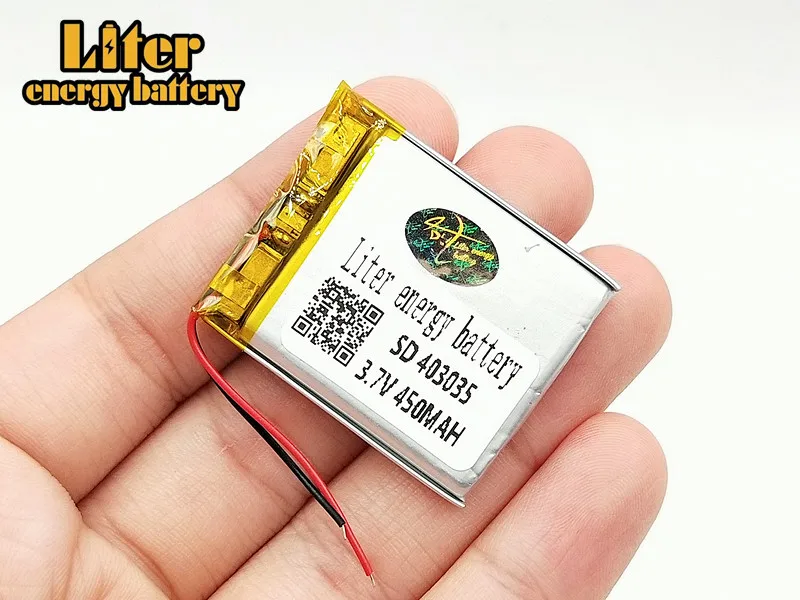 403035 450 мАч 3 7 В литий ионный полимерный аккумулятор Lipo аккумуляторные ячейки для