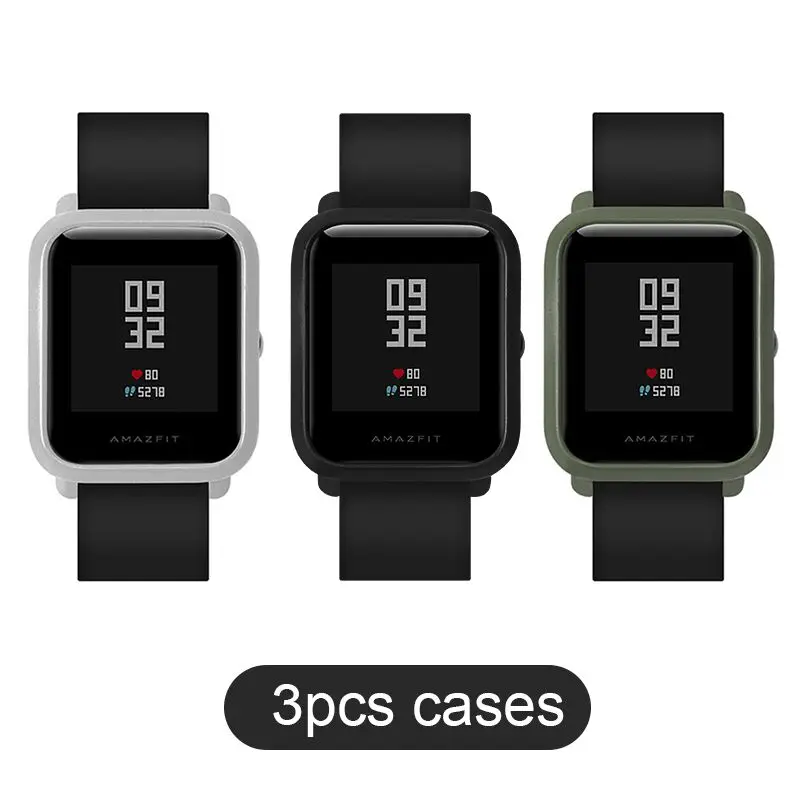 3 pieces case SIKAI 3 шт. чехол для Huami Amazfit Bip Bit Youth Edition защитный чехол для Xiaomi Huami Amazfit чехол для часов - Цвет: 3 pieces case