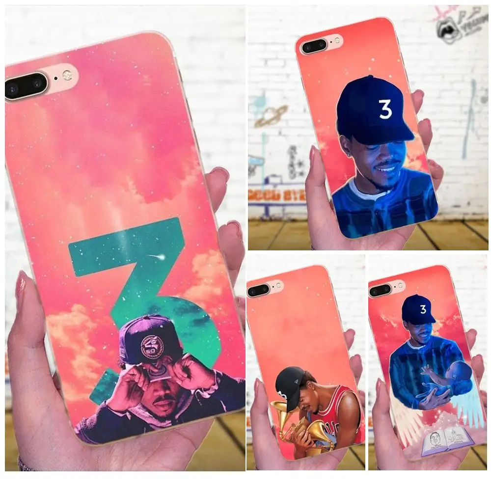 Для Apple iPhone X XS Max XR 4 4S 5 5C 5S SE 6 6S 7 8 Plus прозрачный чехол Chance The Rapper|Чехлы-накладки| |