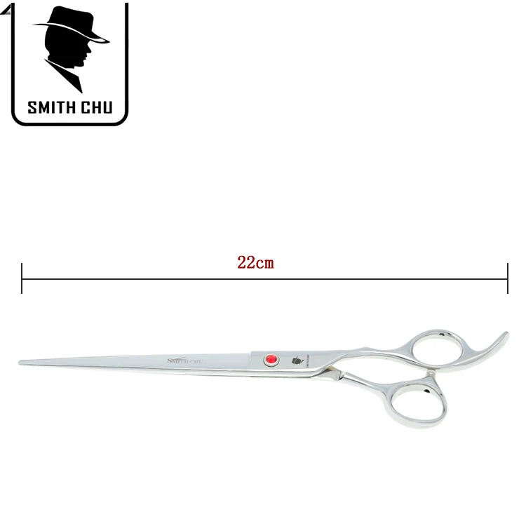8,0 дюймов Smith Chu большие ножницы для стрижки домашних животных Япония 440c прямые ножницы для волос кошек собак инструменты для животных LZS0039