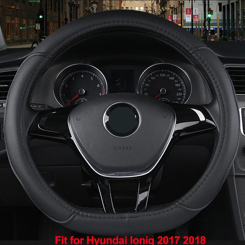 Чехол на руль DERMAY D образной формы для Hyundai ioniq 2016 2017 2018 2019|Чехлы руль| |