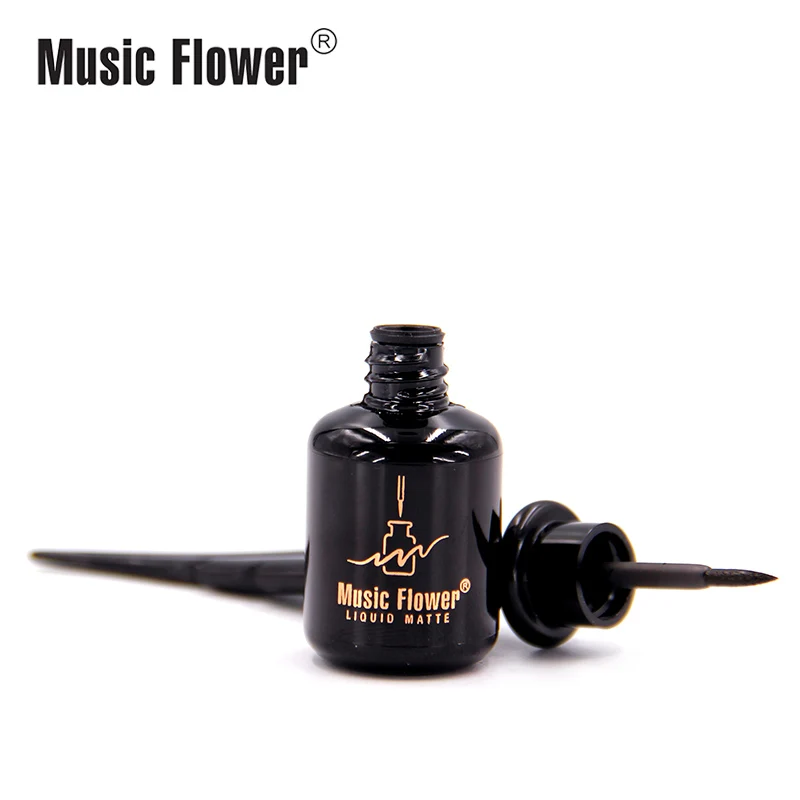 Music Flower прохладный черный жидкий матовая подводка для глаз макияж