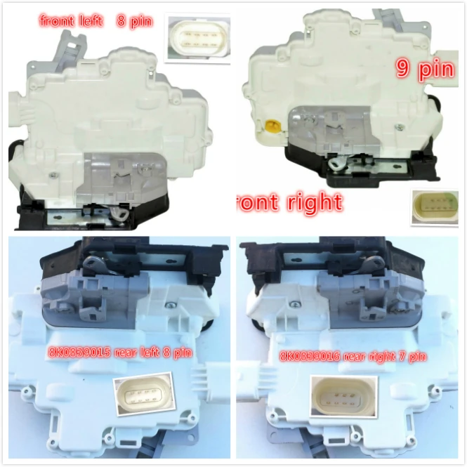 Для Vw для Audi q3 q5 q7 A4 B8 b6 для Skoda Superb Seat Ibiza привод замка левой и правой двери 8K0839016 3C4839016A 8J2837015A