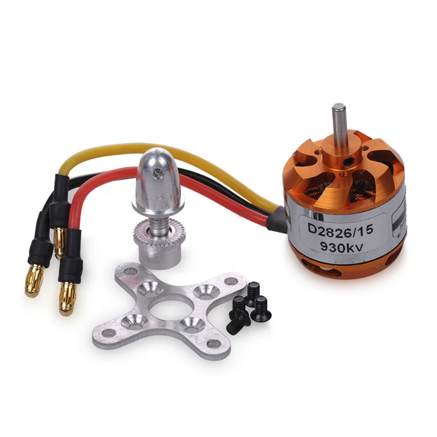 1 компл. D2826-15 бесщеточный двигатель 930KV 275 Вт Мини DIY высокая скорость двигатель для самолетов модель самолета, четыре оси Летающие шахматы модель