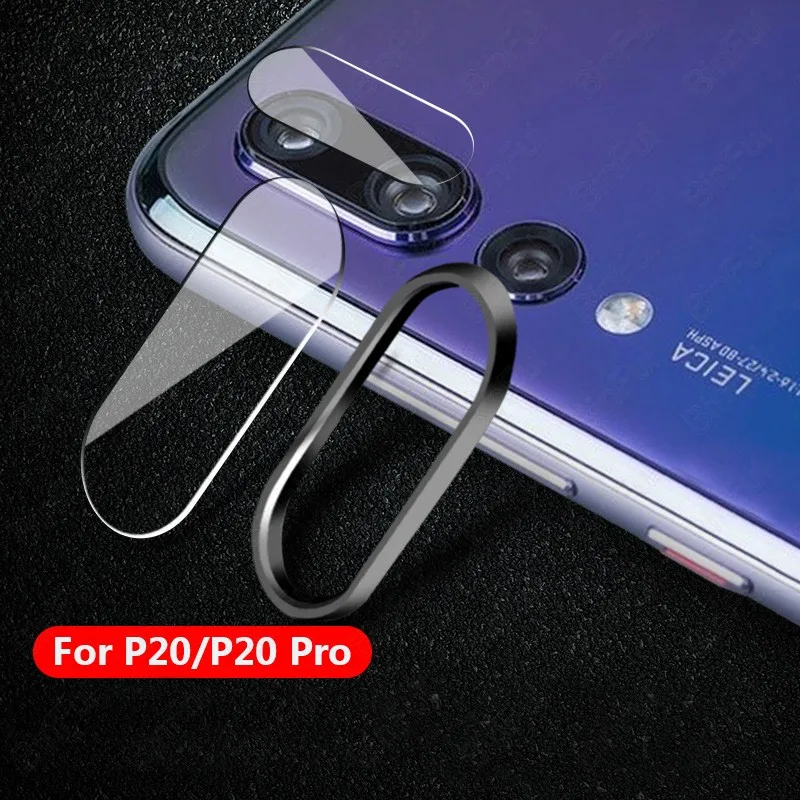 Для huawei P20/Pro, защита объектива камеры, мягкое закаленное стекло, Задняя крышка объектива, защитная пленка, металлическое кольцо, Аксессуары для мобильных телефонов