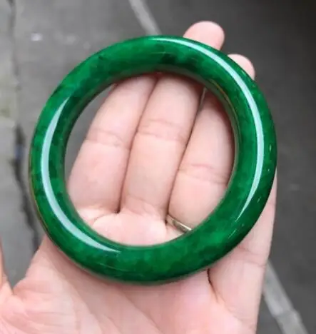 Браслет из Мьянмы с воском круглый зеленый натуральный подлинный Zhengyang