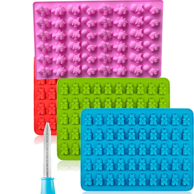 Силиконовая форма в виде мини динозавра 48 ячеек|Формы для тортов| |