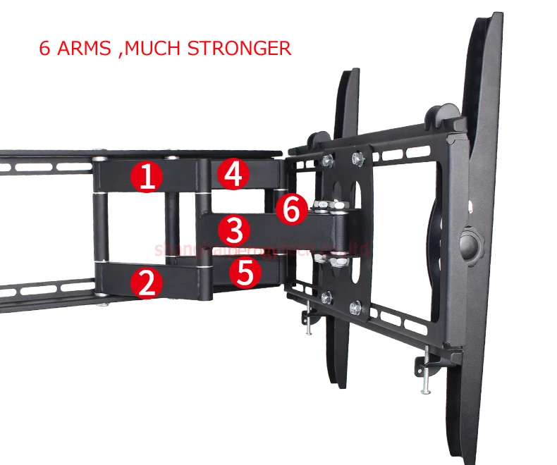 DL-D-103ST 2"-55" 5" VESA 400X400 50 кг полный motion 6 Рука Регулируемый Кронштейн для ТВ arm ЖК настенного монтажа светодиодная стойка поворотная