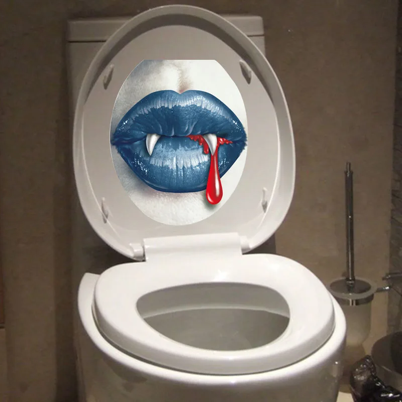 Креативные страшные съемные наклейки домашняя наклейка для ванной комнаты