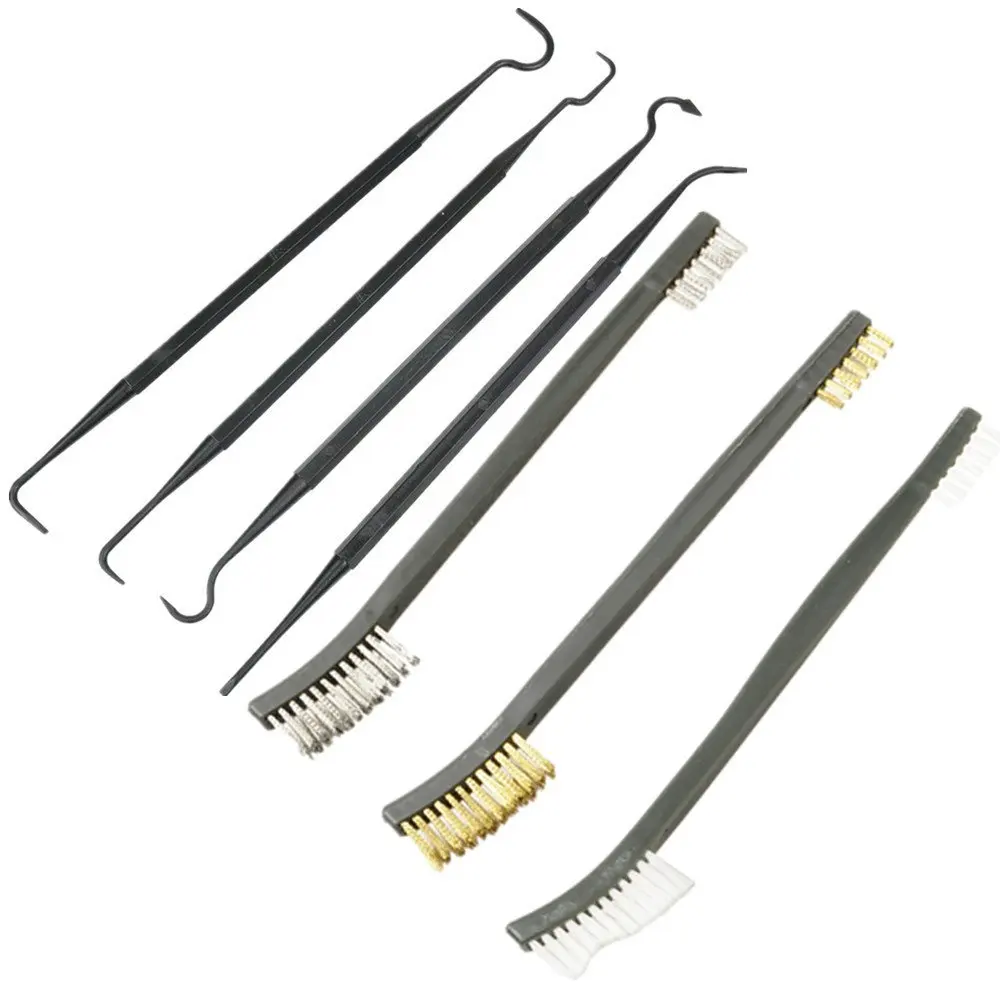 7pcs/Set Hunting Accessories Practical Cleaning Brushes Tool Kit Maintaining Brush Hooks Set | Дом и сад