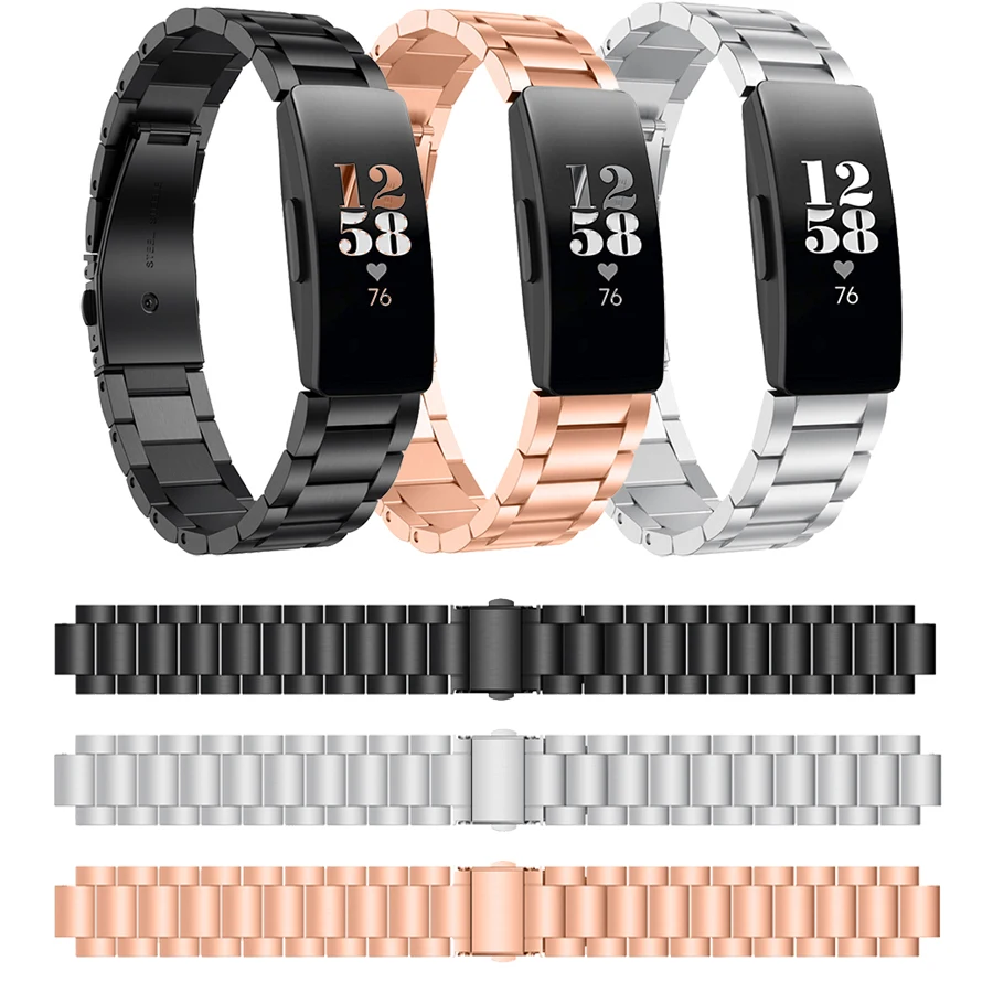 Ремешок сменный из нержавеющей стали для смарт-часов Fitbit Inspire/Inspire Hr | Наручные