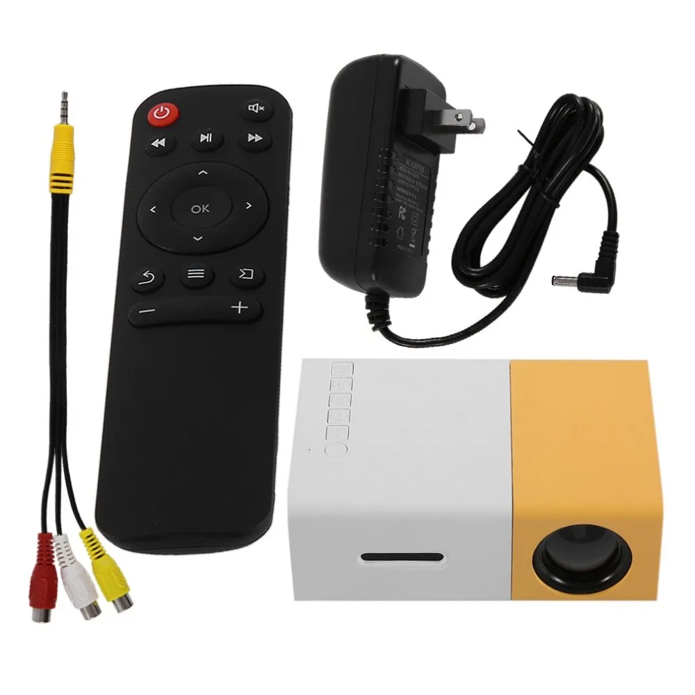 YG300 мини портативный проектор LCD LED Proyector HDMI USB AV SD 400 600 люмен Домашний кинотеатр
