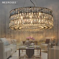 vintage crystal pendant light fitting north europe american round hanging lamp for living room foyer crystal lighting luminaires