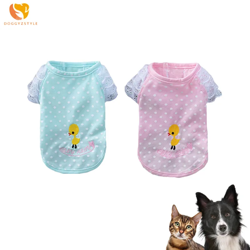 DOGGYZSTYLE одежда для домашних животных летняя розовая футболка майка маленьких