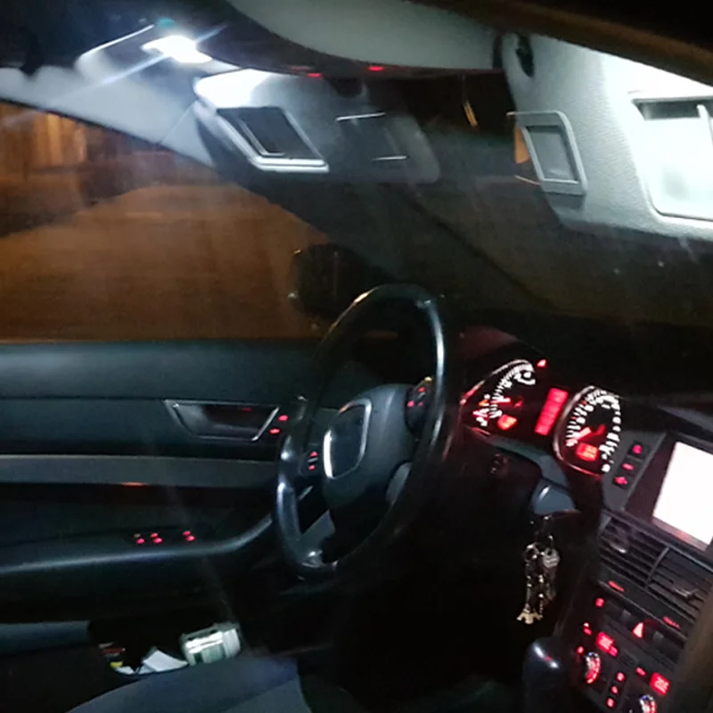 

14pc Ultra Bright Interior LED Light Bulbs Canbus Kit For 2000-2006 Audi TT MK1 White Led Map Dome Step License plate light Lamp