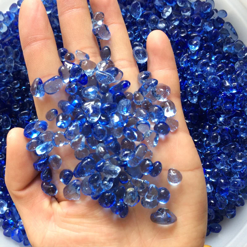 Натуральный K5 цветной глазурью кристаллический гравий минеральный очищает от