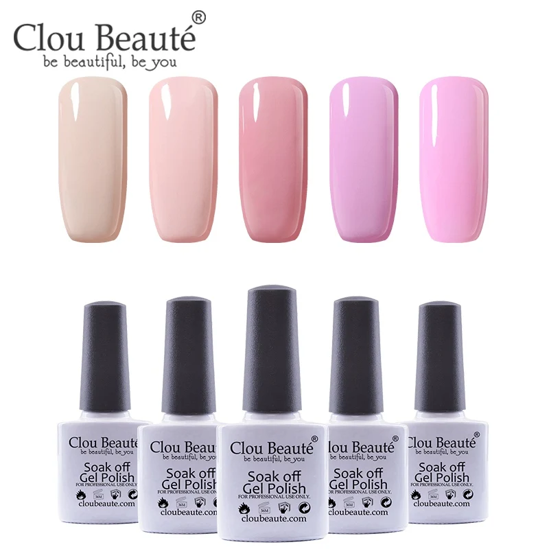 Clou Beaute УФ-гель для ногтей основа и верхнее покрытие лак для ногтей Набор для маникюра геллак Полупостоянный Гибридный праймер гель лак - Цвет: 10ml-10